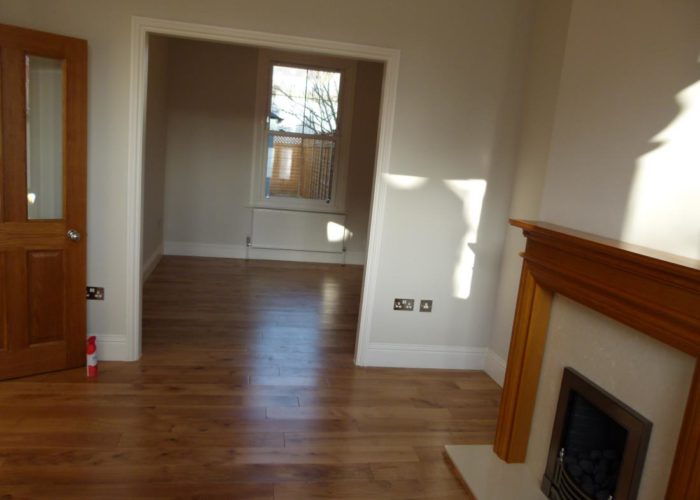 Open Plan Room With Fireplace